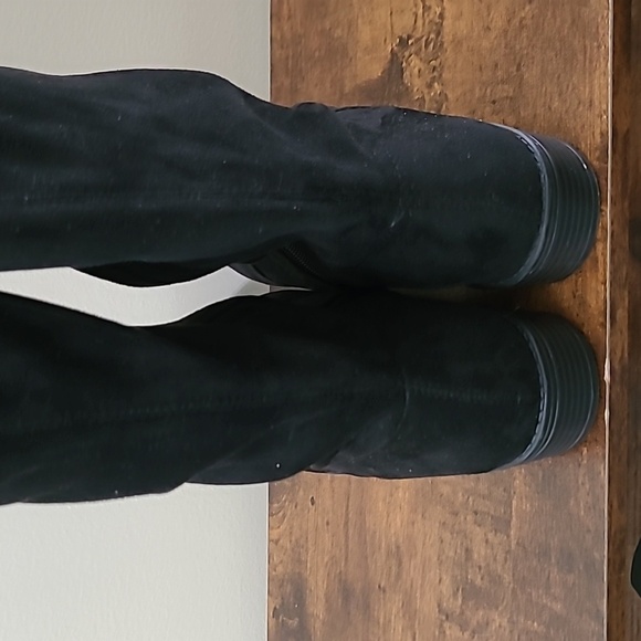 Circus by Sam Edelman Black Suede PEYTON Over-the-Knee Boots size 8.5 - Picture 4 of 14